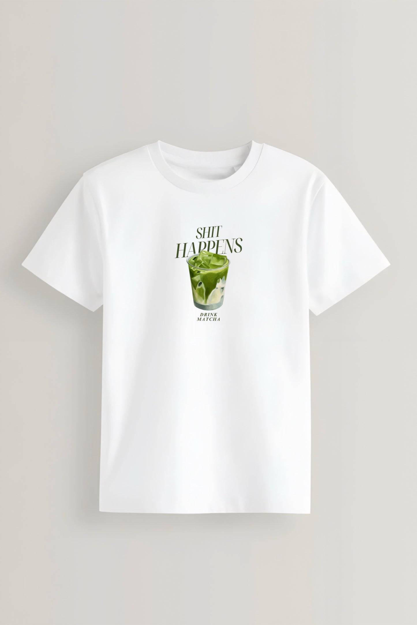 Polera Mujer - Drink Matcha White