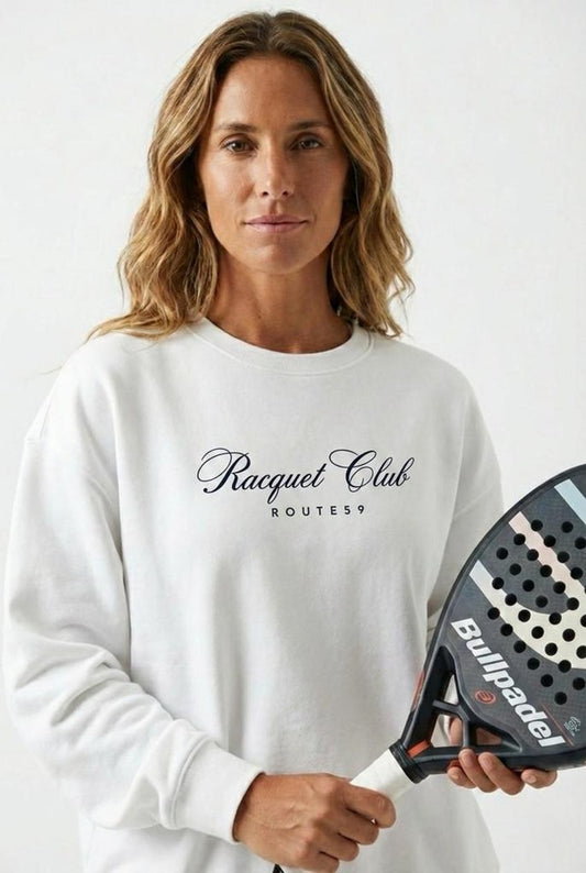 Polerón Mujer - Raquet Club / White